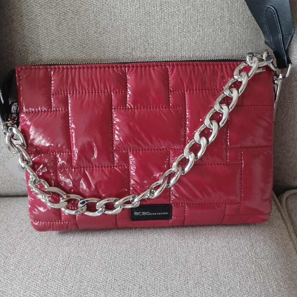 New With Tag, BCBG Red Puff, Shoulder/crossbody Bag
